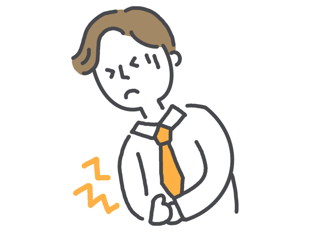 お腹の凝りにより自律神経が乱れて腹痛に見舞われた院長